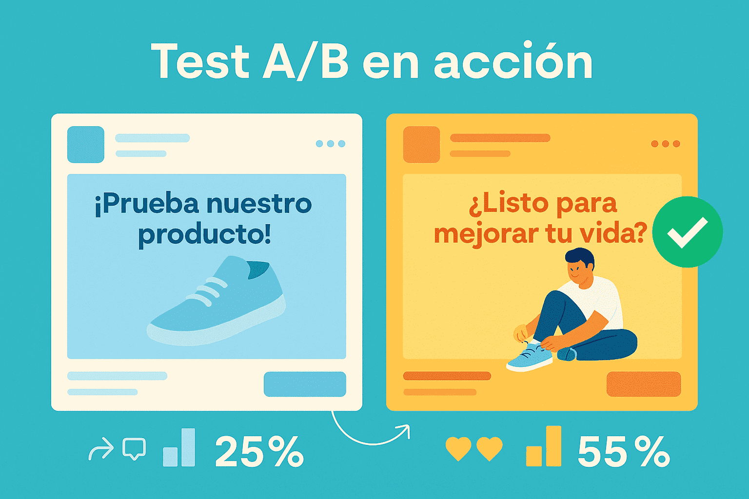 Pruebas A/B y experimentación para mejorar el rendimiento de anuncios en YouTube